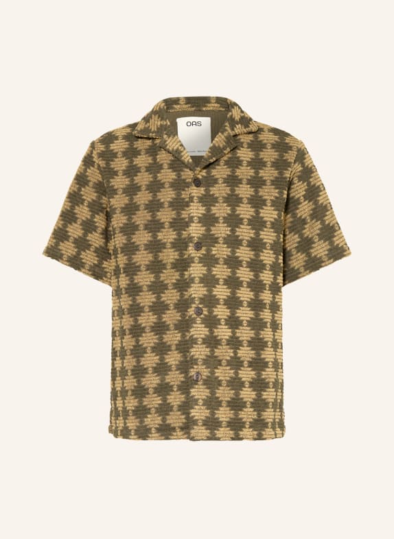 OAS Resorthemd FORTI CUBA Comfort Fit aus Frottee KHAKI / BEIGE