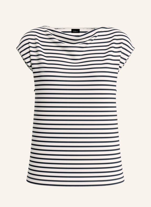 s.Oliver BLACK LABEL T-Shirt ECRU / SCHWARZ