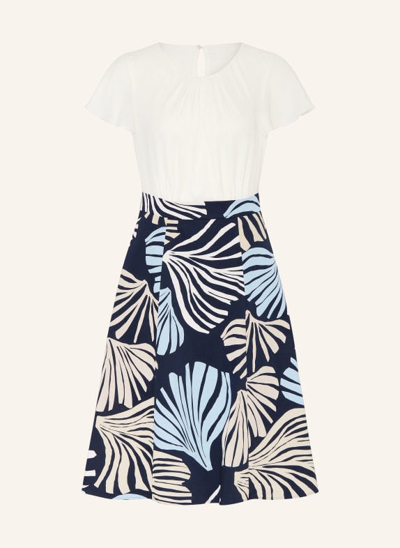 s.Oliver BLACK LABEL robe BLANC / BLEU CLAIR / BLEU FONCÉ