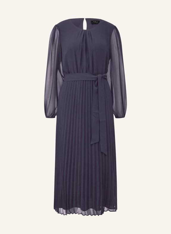 s.Oliver BLACK LABEL Kleid mit Plissees DUNKELBLAU