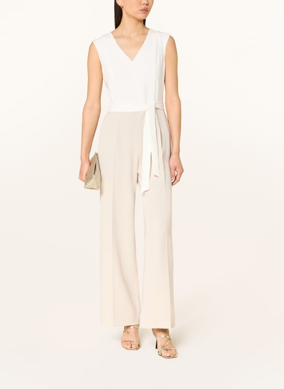 s.Oliver BLACK LABEL Jumpsuit CRÈME / LICHTBRUIN