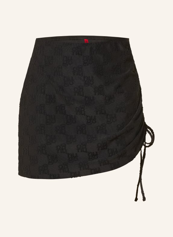 HUGO Spódnica z dżerseju TERRY CZARNY