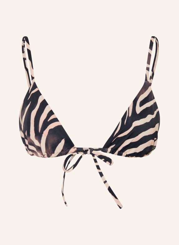 HUGO Driehoekige bikinitop FANCY ZWART / LICHTBRUIN