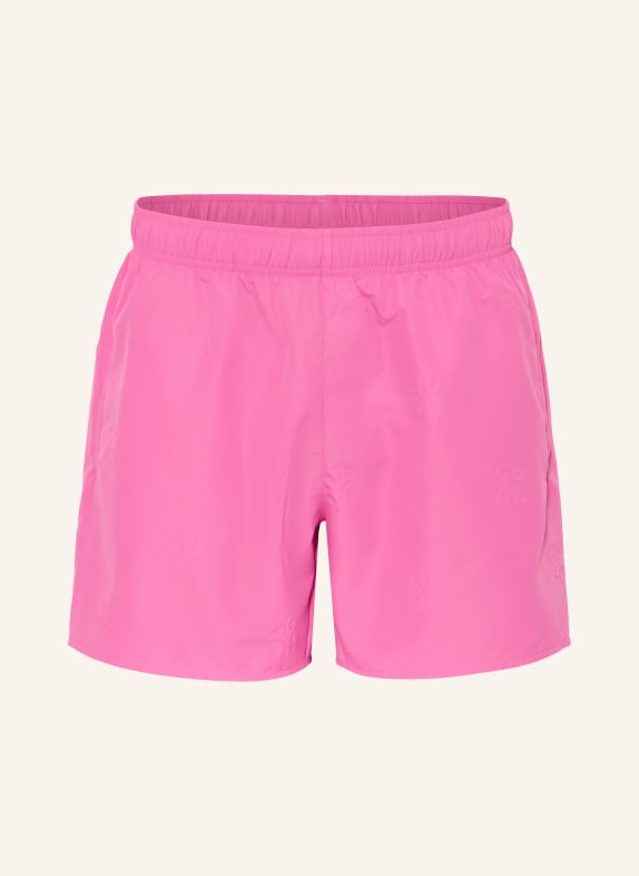 HUGO Zwemshort TONAL LOGO ROZE