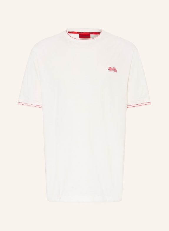 HUGO Schlafshirt ROY WEISS / ROT