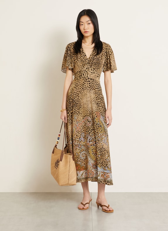 ETRO Kleid CAMEL / DUNKELBRAUN