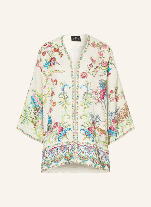 ETRO Jas met 3/4-mouwen WIT / ROZE / BLAUW