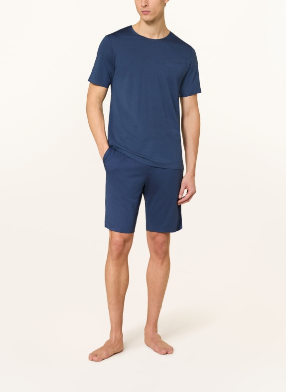 SCHIESSER Shorty-pyjamas MODERN BONDED BLÅ
