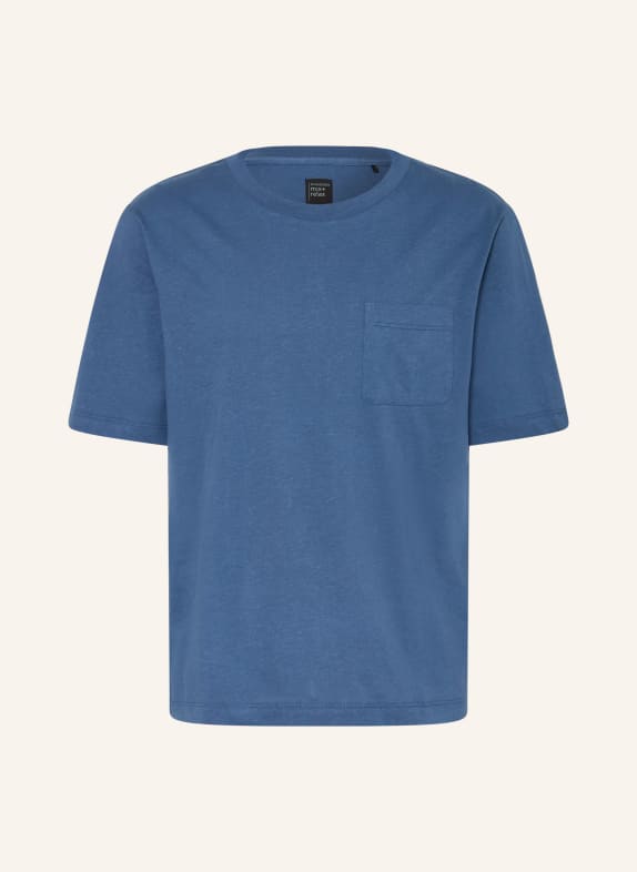 SCHIESSER Chemise de nuit MIX+RELAX BLEU