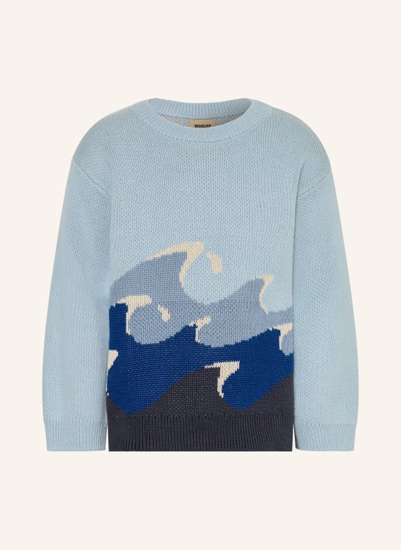 WHEAT Pullover HELLBLAU / GRAU / DUNKELBLAU