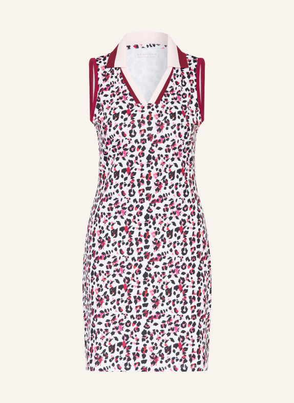 RÖHNISCH Polokleid DUNKELROT / HELLROSA / WEISS