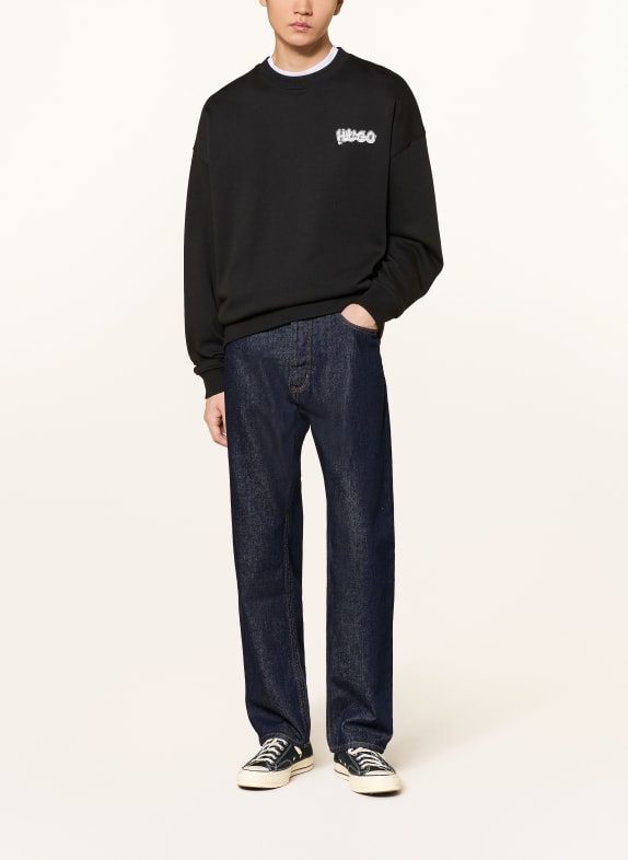 HUGO Dżinsy JONAH Straight Fit 401 DARK BLUE