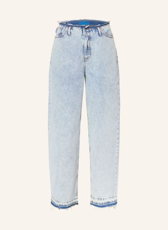 HUGO Dżinsy z szerokimi nogawkami LENI 450 LIGHT/PASTEL BLUE