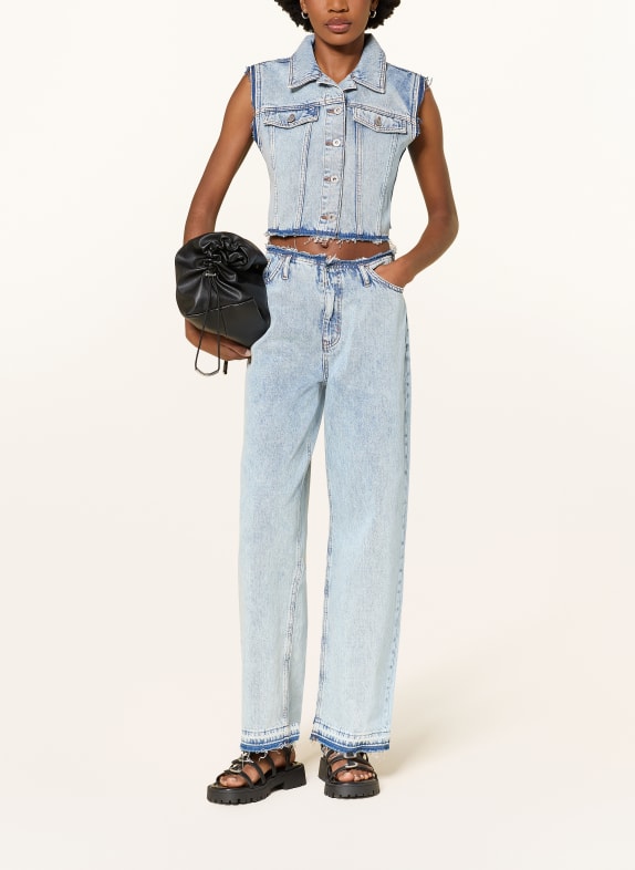 HUGO Wide Leg Jeans LENI 450 LIGHT/PASTEL BLUE