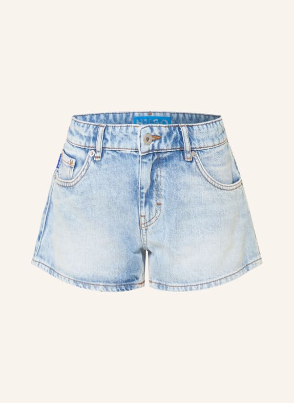 HUGO GALIMON denim shorts 445 TURQUOISE/AQUA