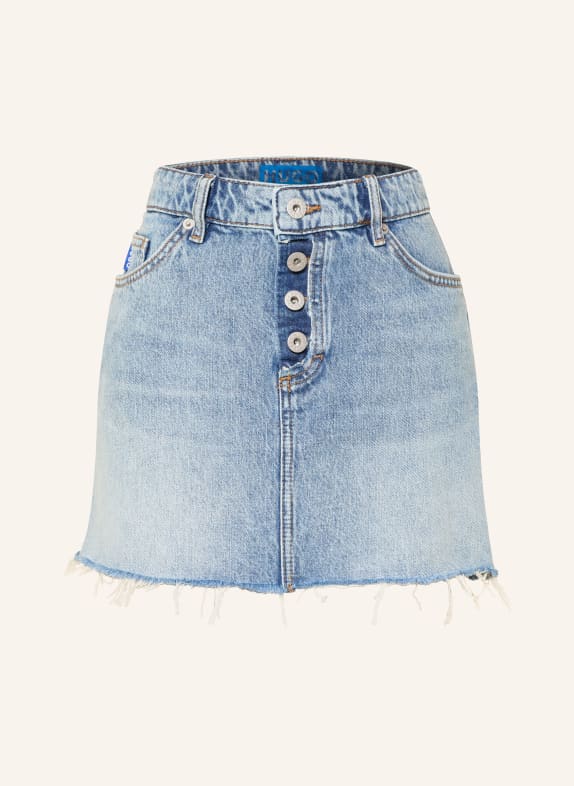 HUGO Jeansrok GALANIE LICHTBLAUW