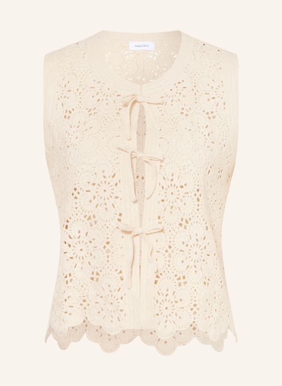 darling harbour Häkelweste BEIGE