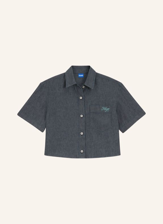 HUGO Jeansblouse ERYNN DONKERBLAUW