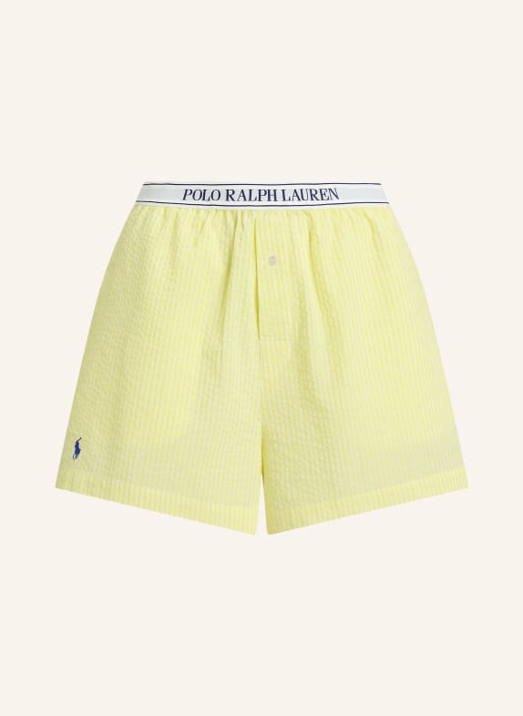 POLO RALPH LAUREN short de nuit JAUNE / BLEU FONCÉ / BLANC