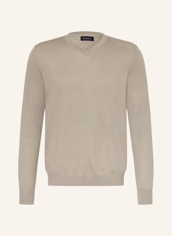 STROKESMAN'S Pullover aus Merinowolle GRAU