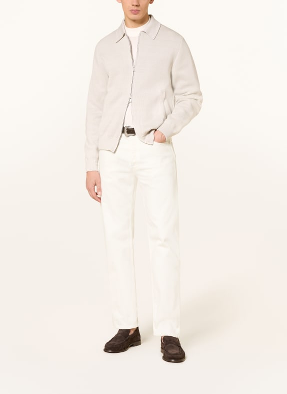 LARDINI Linnen vest ECRU