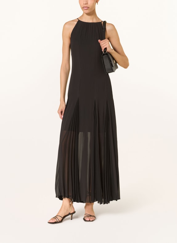 BOSS Robe DAVORA à plis NOIR