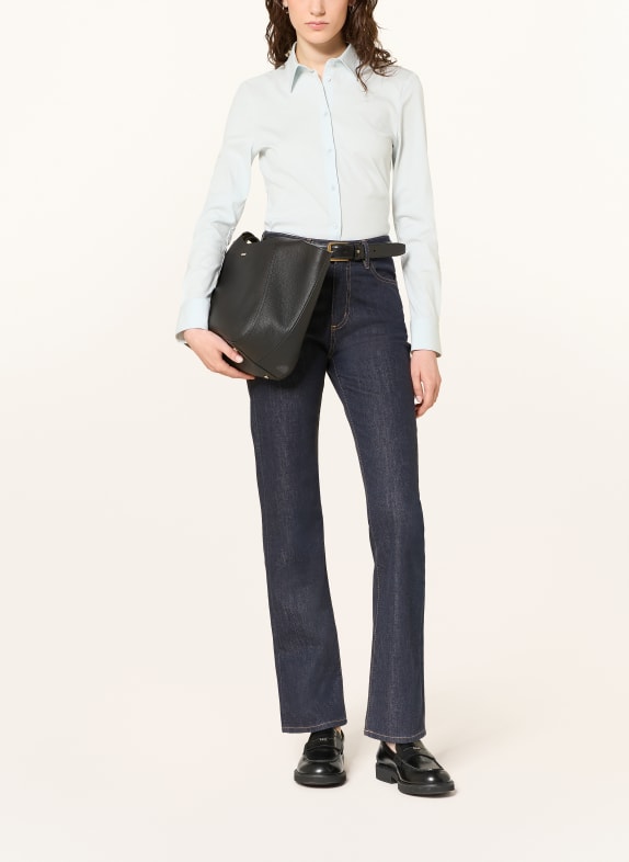 BOSS Overhemdblouse BRONTA TUESDAY van jersey LICHTBLAUW