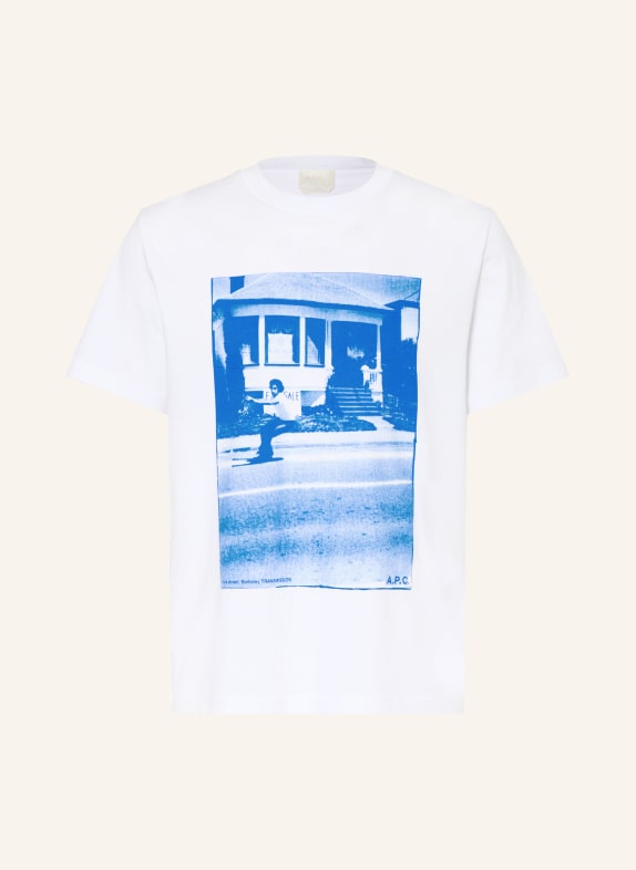 A.P.C. T-Shirt WEISS / BLAU