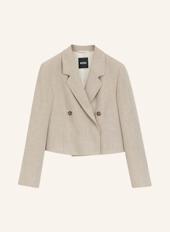 BOSS Blazer JOJEKA mit Leinen TAUPE