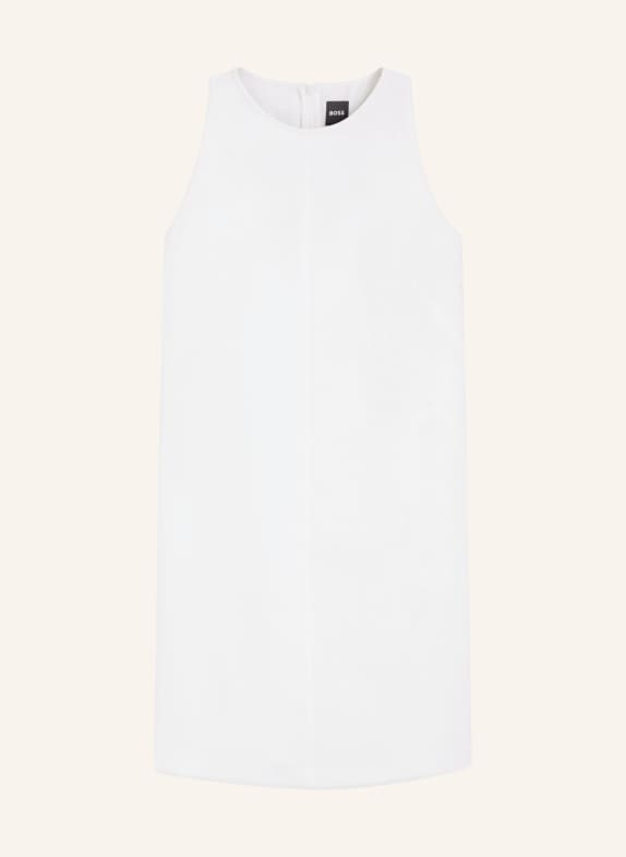 BOSS Etuikleid DINDERAL mit Leinen WEISS