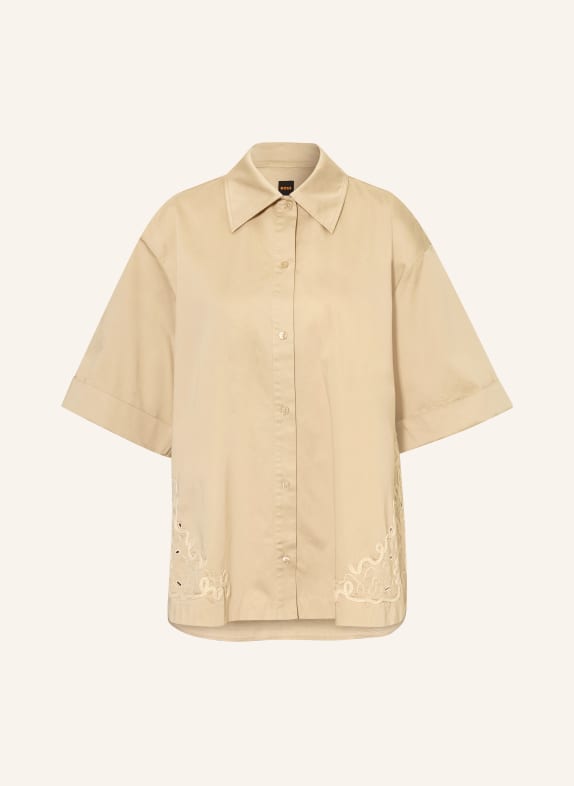 BOSS BALEMBROI shirt blouse BEIGE