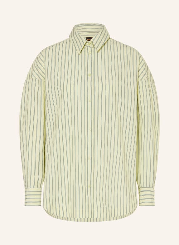 BOSS Oversized overhemdblouse BOSTATTA LICHTGROEN / GROEN
