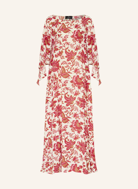 ETRO Strandkleid WEISS / DUNKELROT / HELLGRÜN