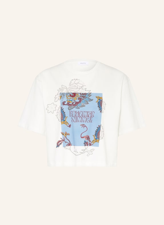 darling harbour T-Shirt mit Schmucksteinen OFFWHITE