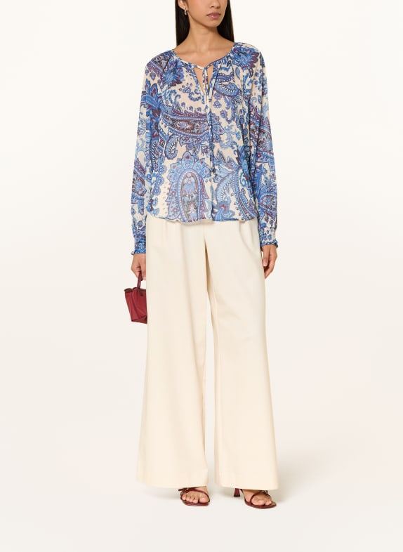 oui blouse LICHTBLAUW