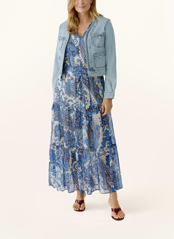 oui Jeansjacke mit Schmucksteinen 5300 BLUE DENIM