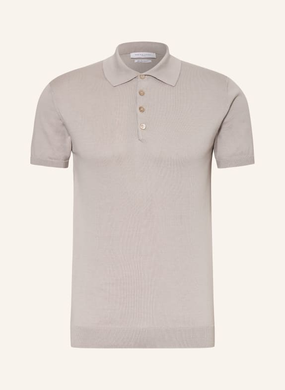 DANIELE FIESOLI Strick-Poloshirt TAUPE