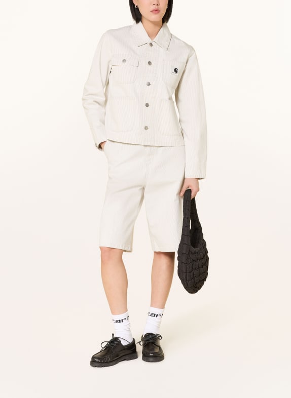 carhartt WIP Veste en jean MERCER CHORE ÉCRU / GRIS CLAIR