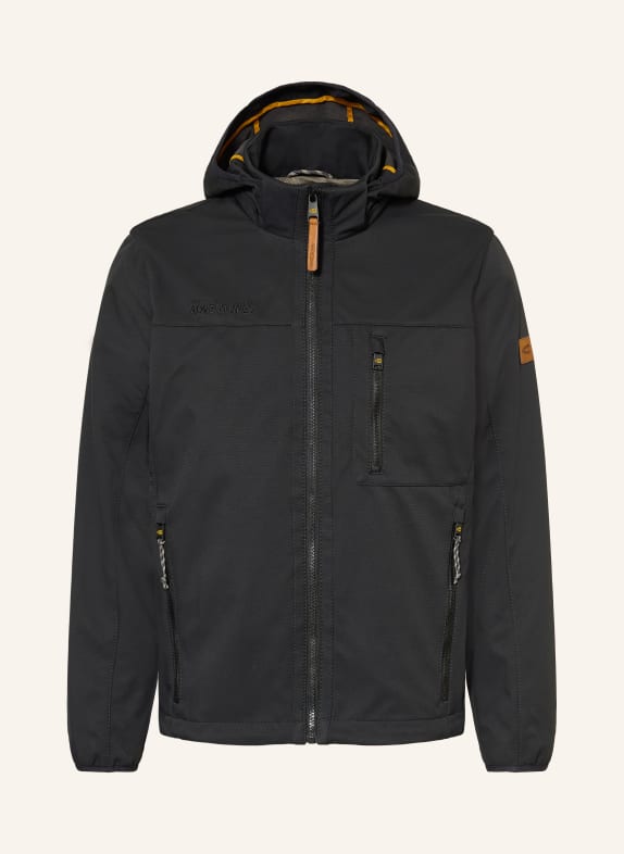 camel active Softshelljas met afneembare capuchon ZWART
