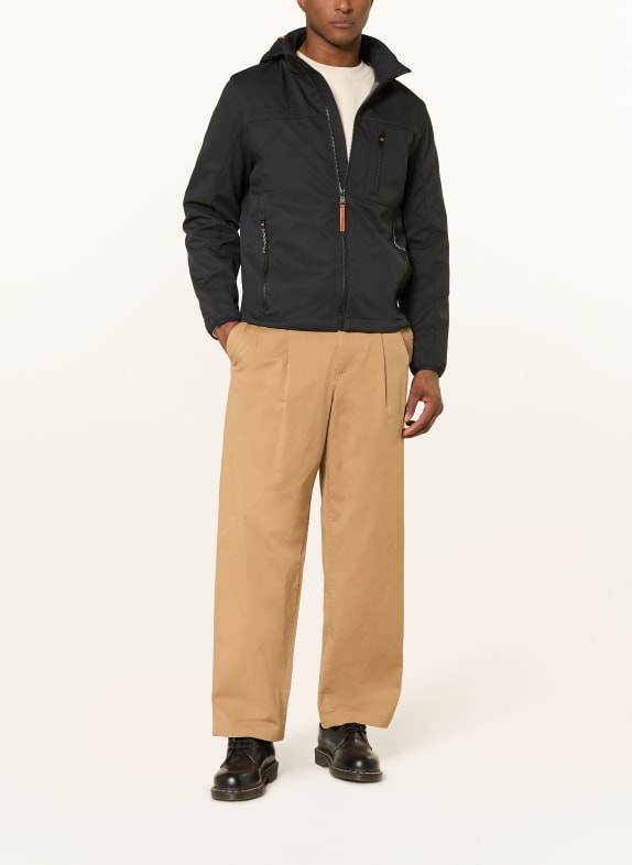 camel active Softshelljas met afneembare capuchon ZWART