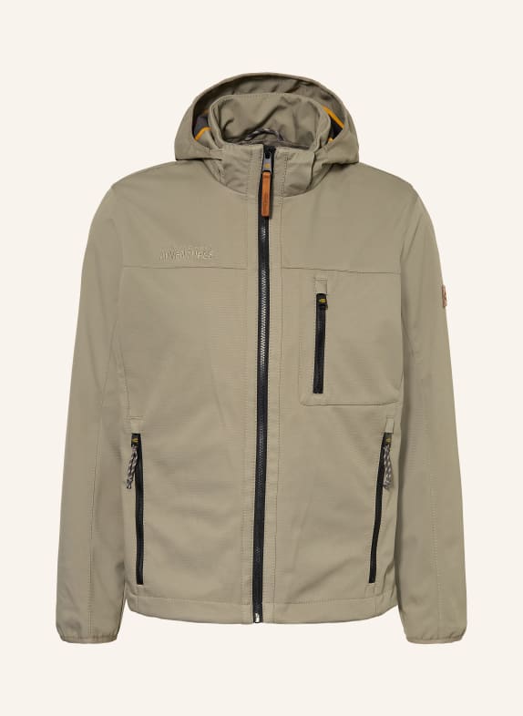 camel active Softshelljas met afneembare capuchon BEIGE