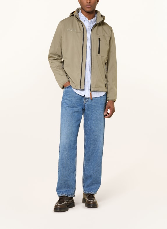 camel active Softshelljas met afneembare capuchon BEIGE
