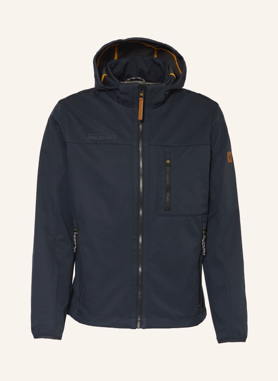 camel active Softshelljas met afneembare capuchon DONKERBLAUW