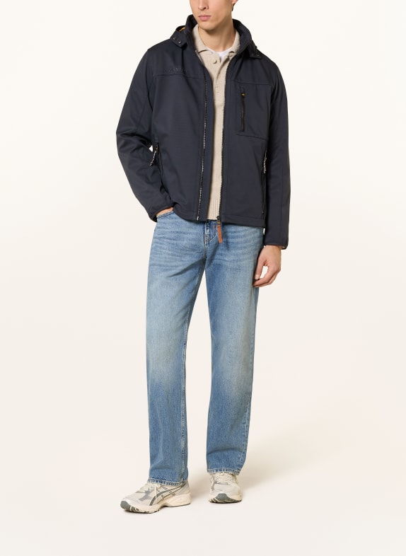 camel active Softshelljas met afneembare capuchon DONKERBLAUW