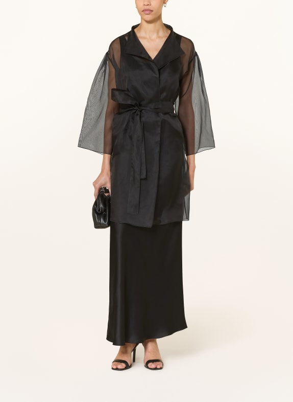 ANTONELLI firenze GUSTAV silk cover with 3/4 sleeves BLACK