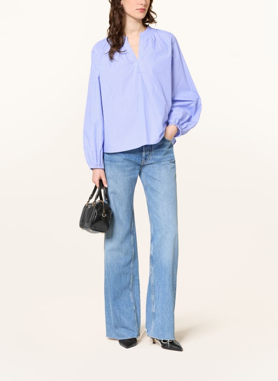 Soluzione blouse LICHTBLAUW / WIT
