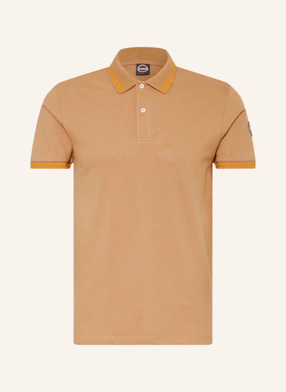 COLMAR Piqué-Poloshirt CAMEL / ORANGE