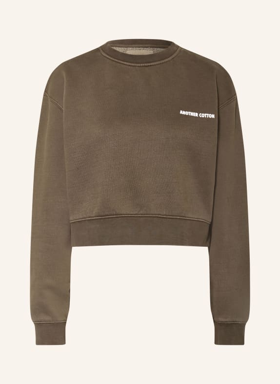 another COTTON LAB Sweatshirt TAUPE / WEISS