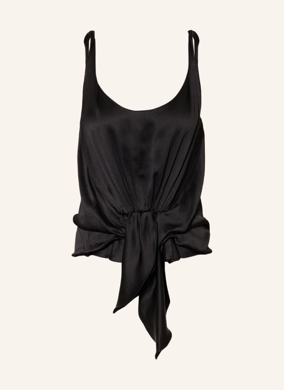 JW ANDERSON top en soie NOIR