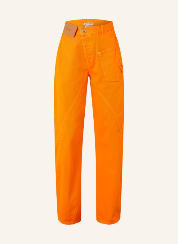 JW ANDERSON Jeans met wijde pijpen 433 BRIGHT ORANGE